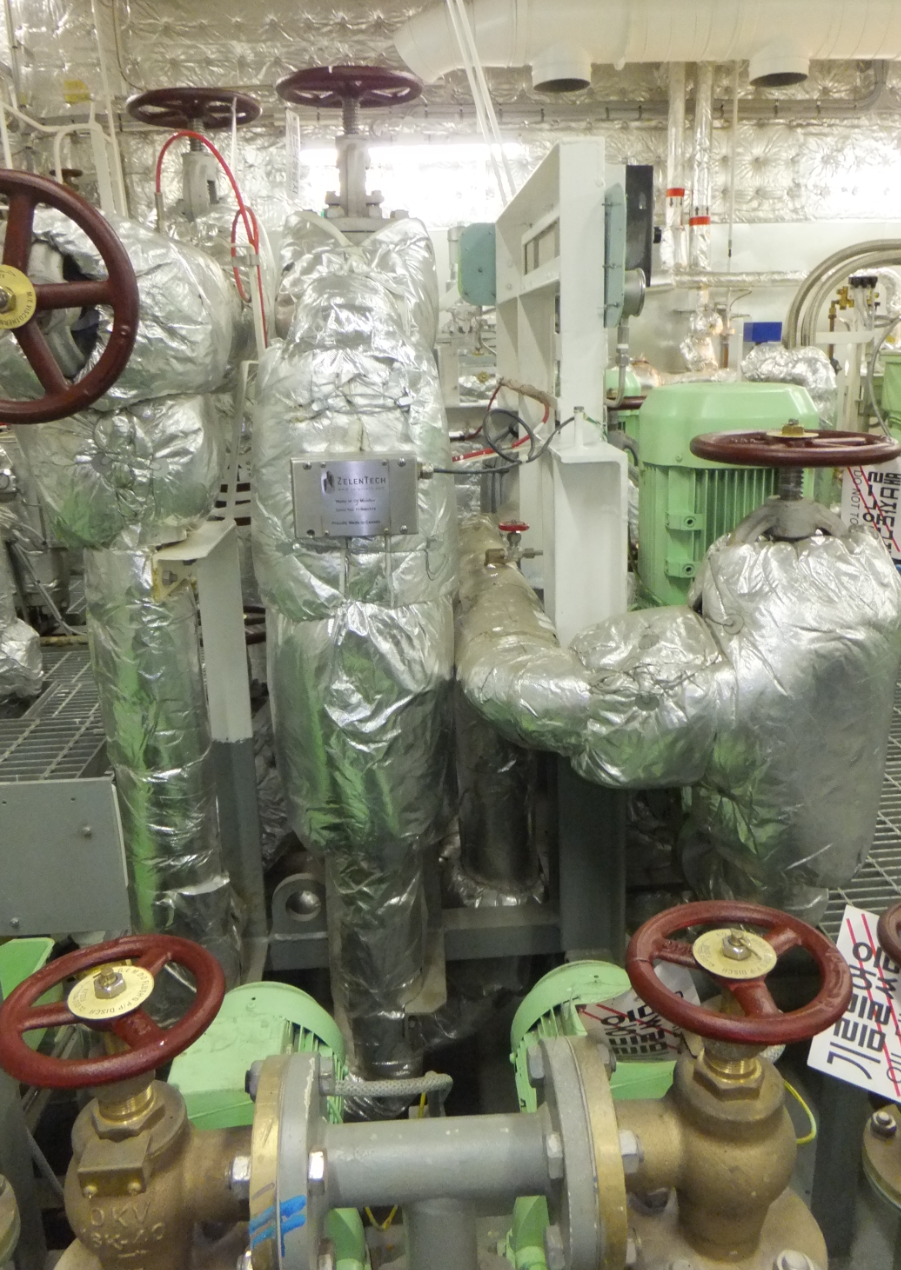 WIFE installation in the engine room