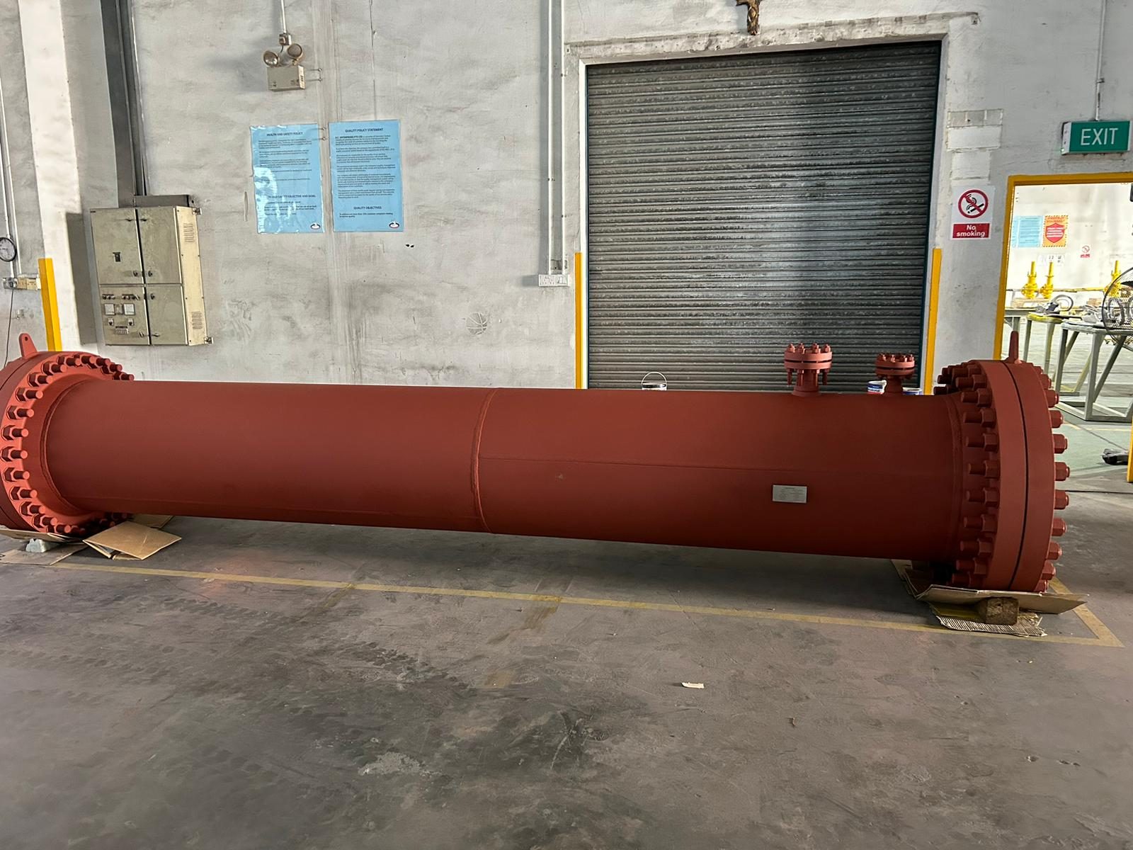 A 30-inch MBS spool built for an export line, ready for coating inspection